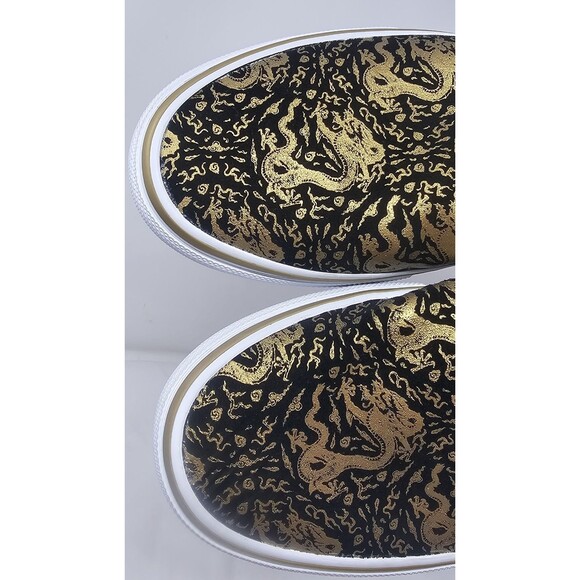 Vans Skate Slip-on Lunar New Year Black/Gold Sneaker Shoes Sz 8 Mens Rare - Picture 3 of 13